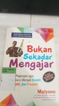 Image of Bukan Sekadar Mengajar